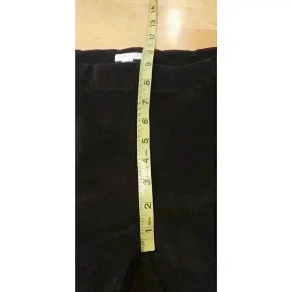 J. Jill Dark Brown Corduroy Pants Flat Front Side Zip Pockets Sz 6 EUC - Picture 7 of 10